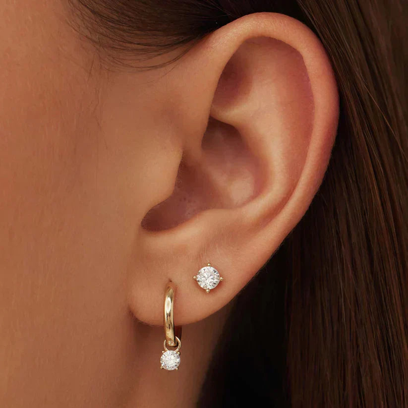 Boucles D’Oreilles avec Pierre Larmes de Lune