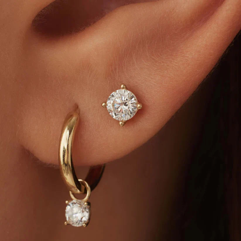 Boucles D’Oreilles avec Pierre Larmes de Lune