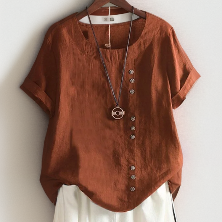 T-shirt Chic avec Boutons Isla