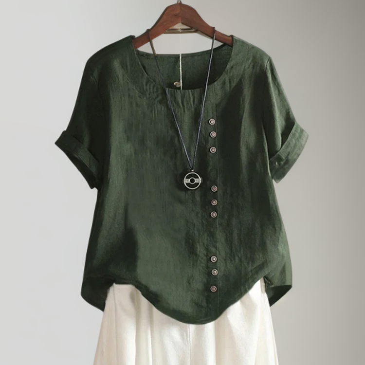T-shirt Chic avec Boutons Isla