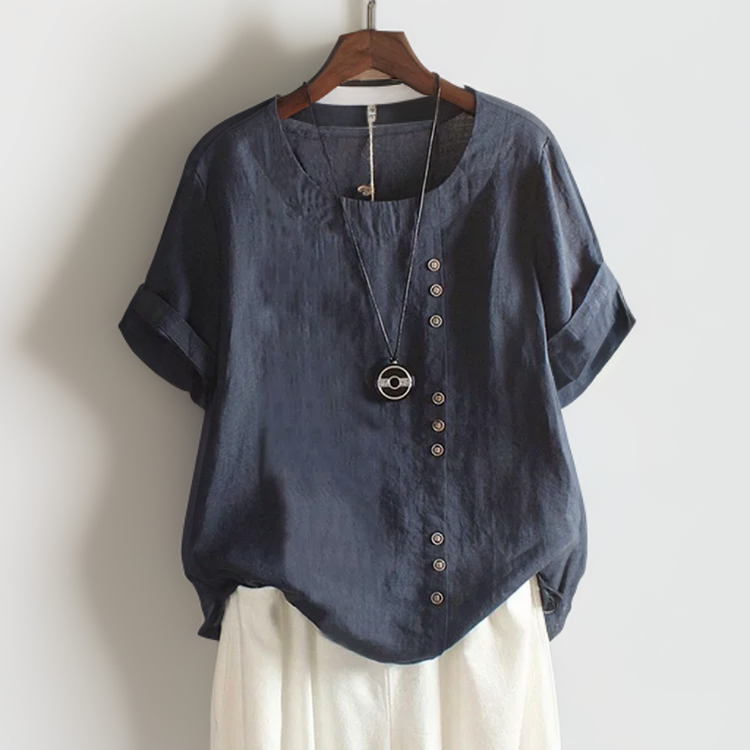 T-shirt Chic avec Boutons Isla