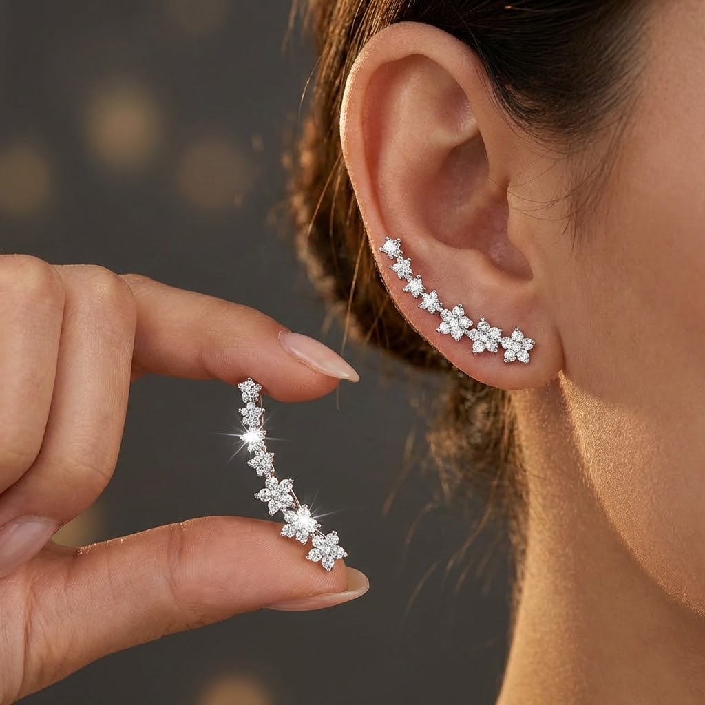 Boucles D’Oreilles Florales Intemporelles
