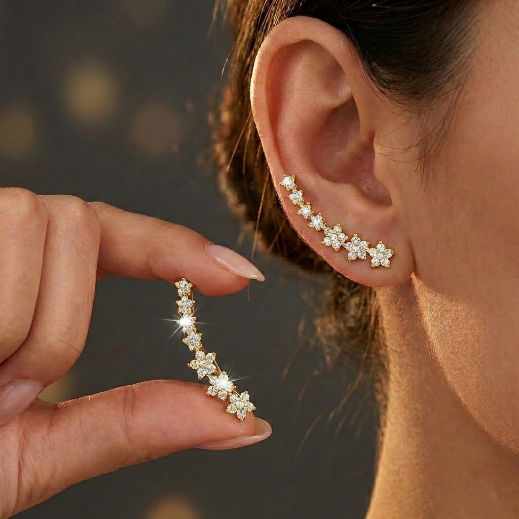 Boucles D’Oreilles Florales Intemporelles