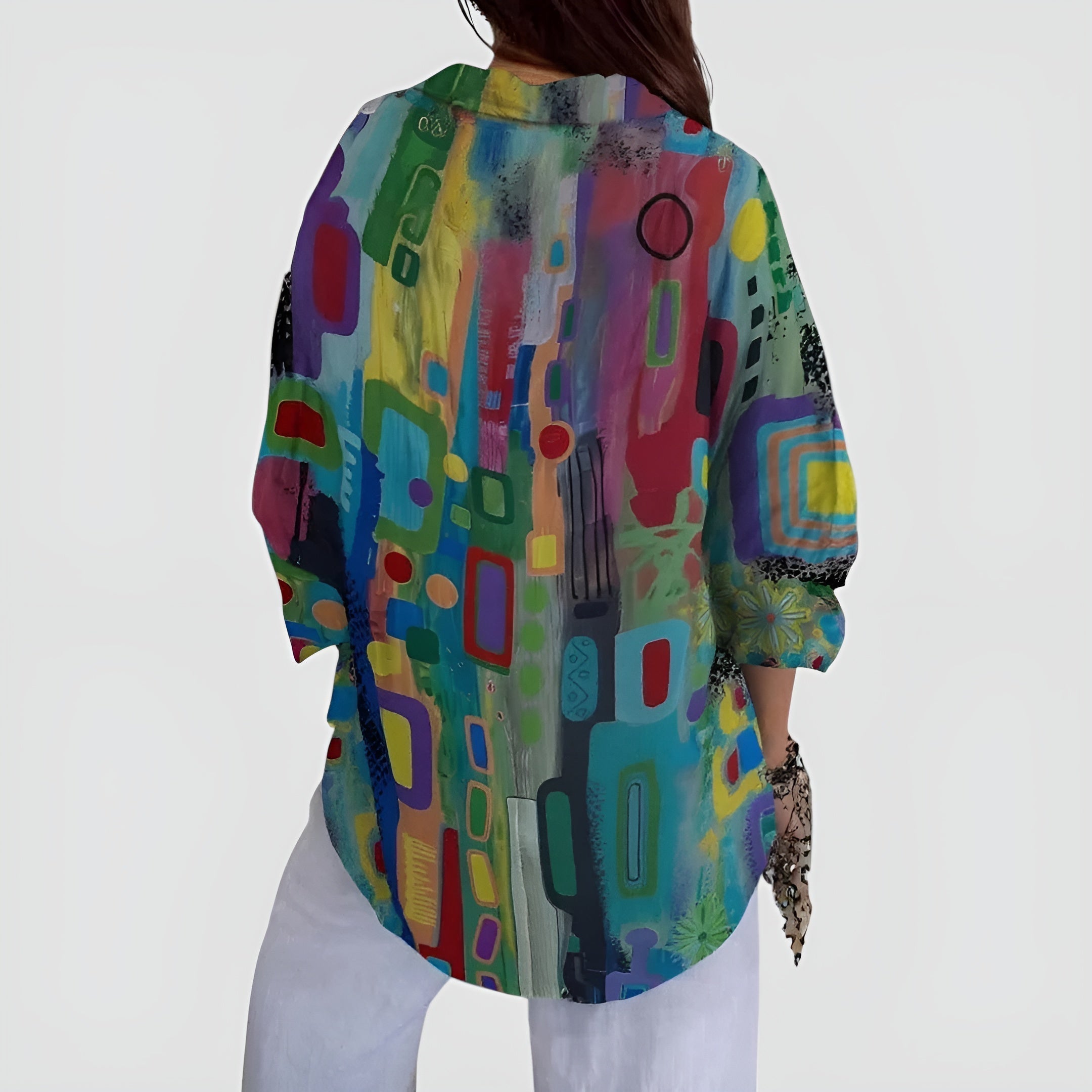 Cerelia - Blouse Légère Géométrique