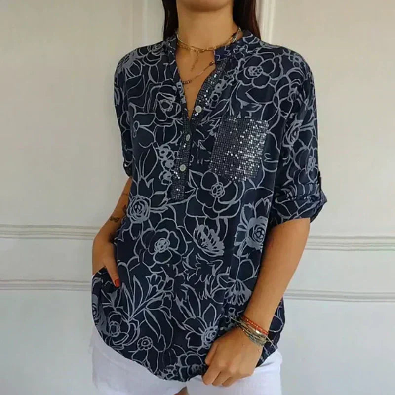 Blouse à Imprimé Floral Lotte