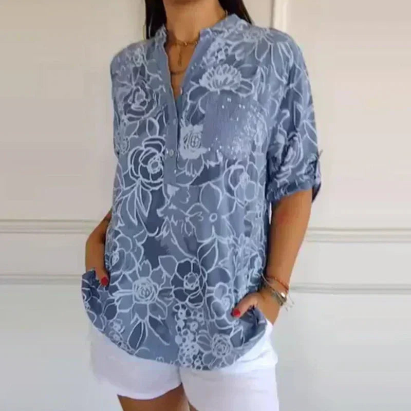 Blouse à Imprimé Floral Lotte