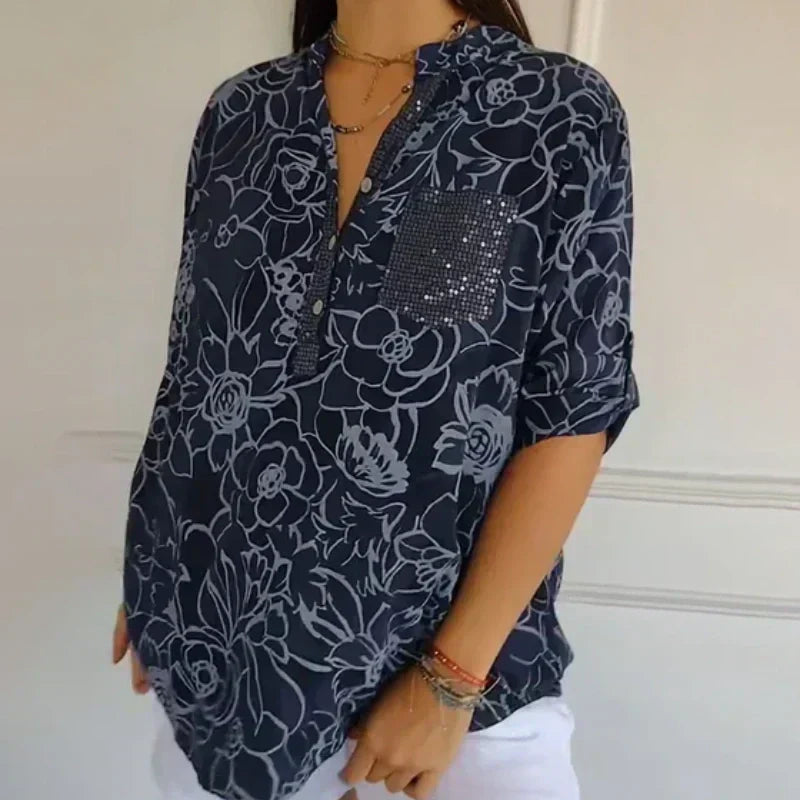 Blouse à Imprimé Floral Lotte