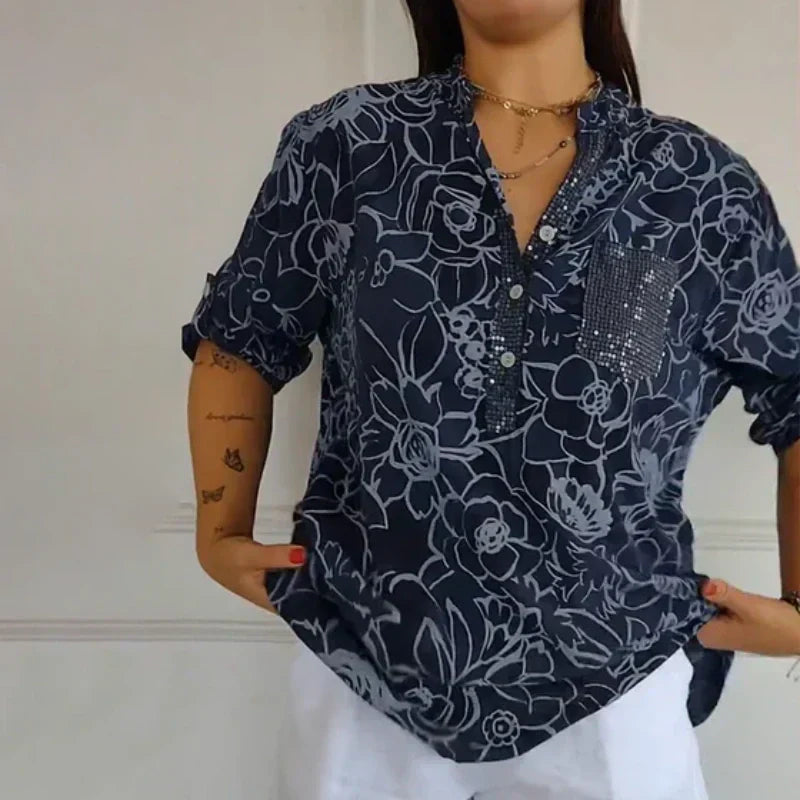 Blouse à Imprimé Floral Lotte