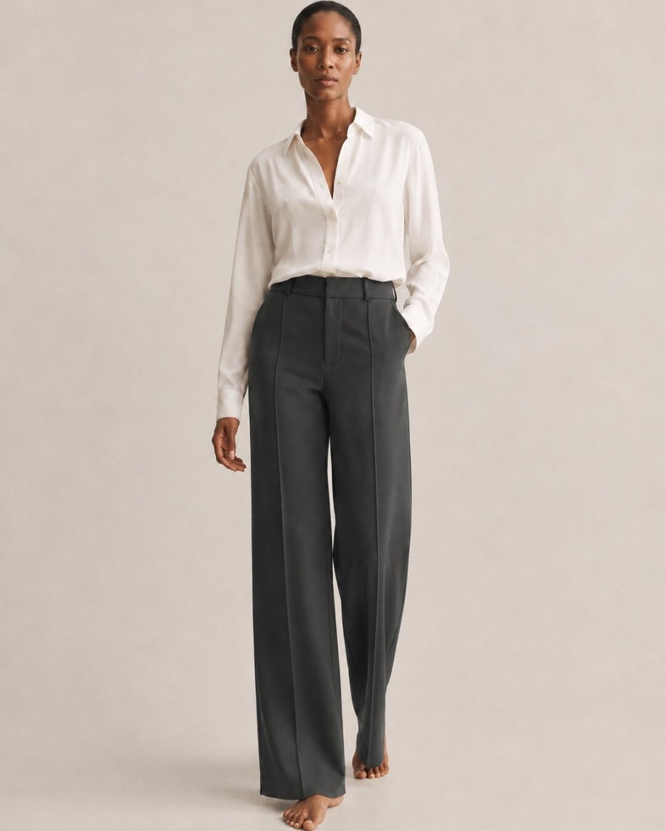 Pantalon Fluide à Jambe Large Haven