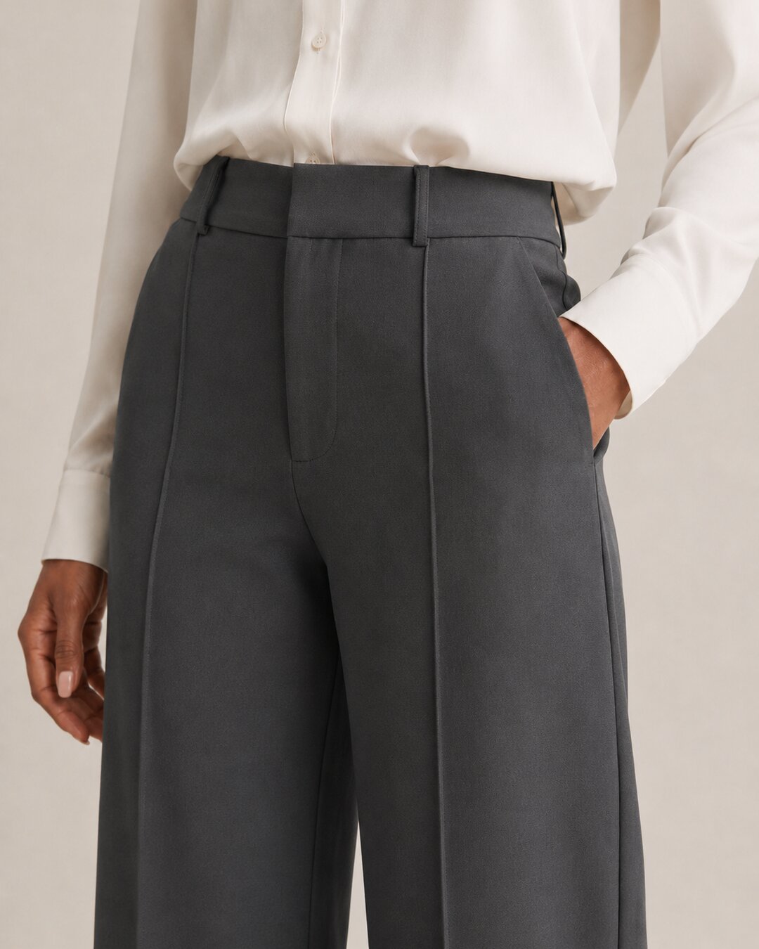 Pantalon Fluide à Jambe Large Haven