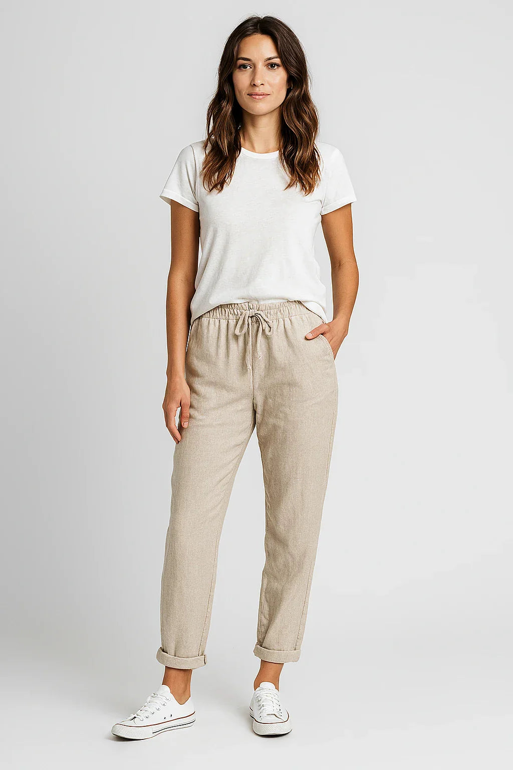 Pantalon Élégant en Coton